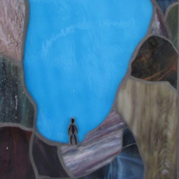 Discovery, glass mosaic, 22 x 12