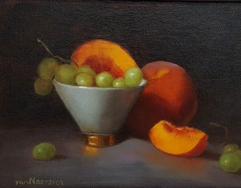 Glowing, oil 6 x 8, by Judith Van Naerssen