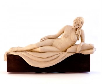 Reclining Nude - clay for bronze    