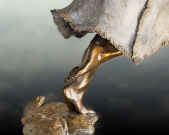 Wind Spirit bronze by Linda Ahearn    